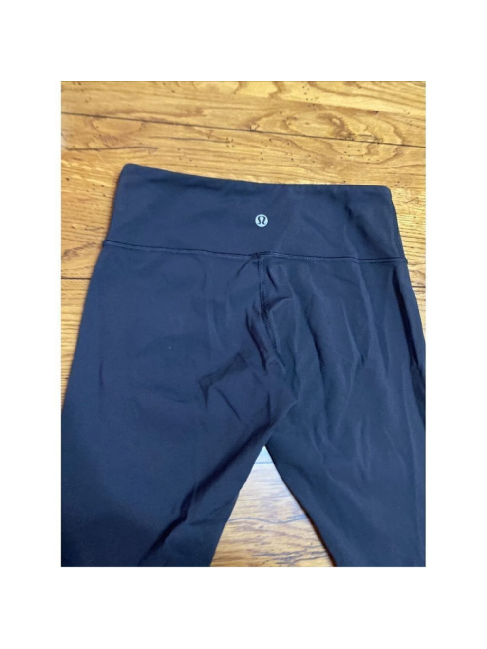 Lululemon Wunder Under Full On Luon Crop Leggings Black 21” Women’s Size 6 - Picture 2 of 8